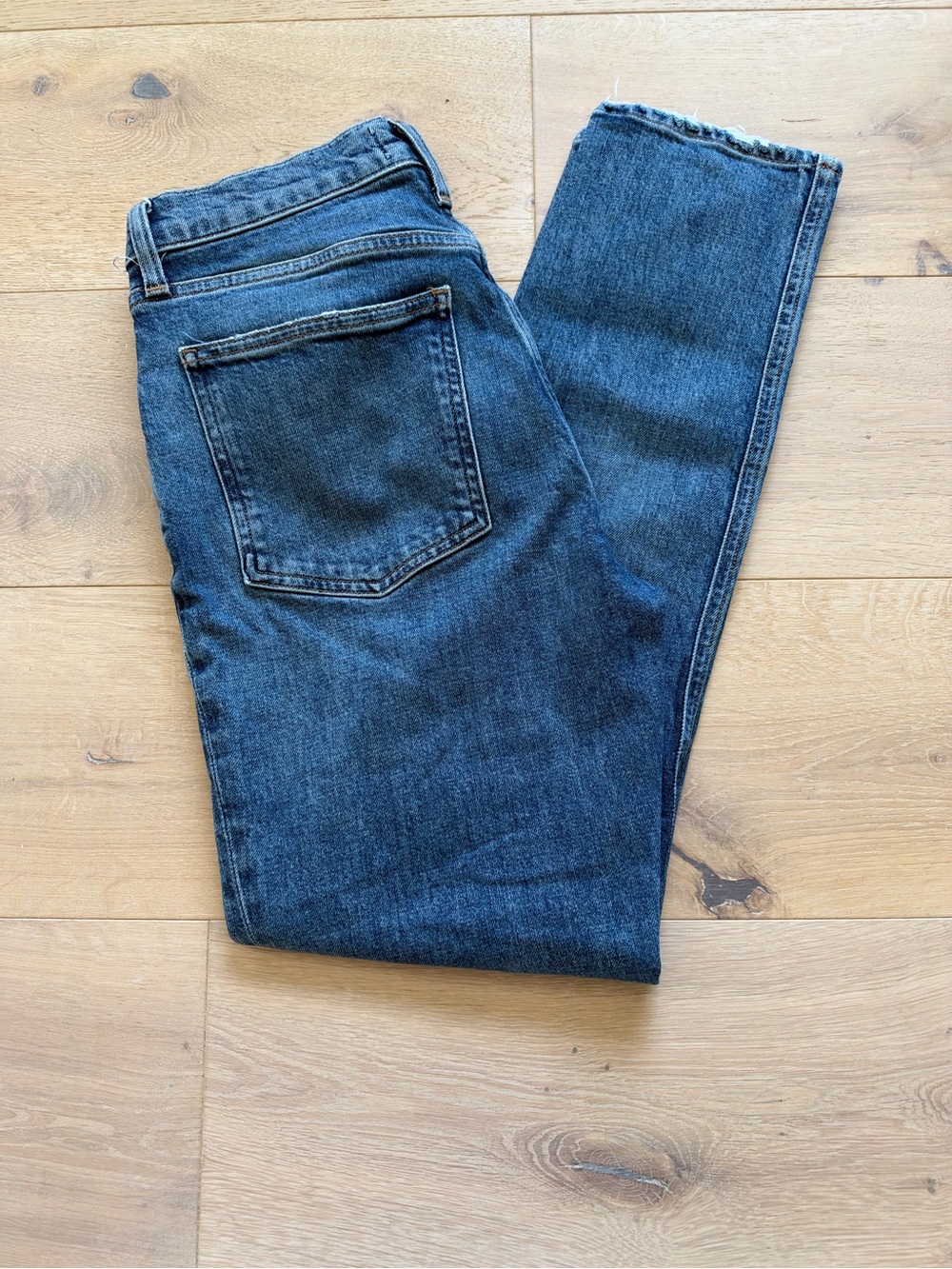 AGOLDE Willow Mid Rise Slim Straight Cropped Jeans - Size 26